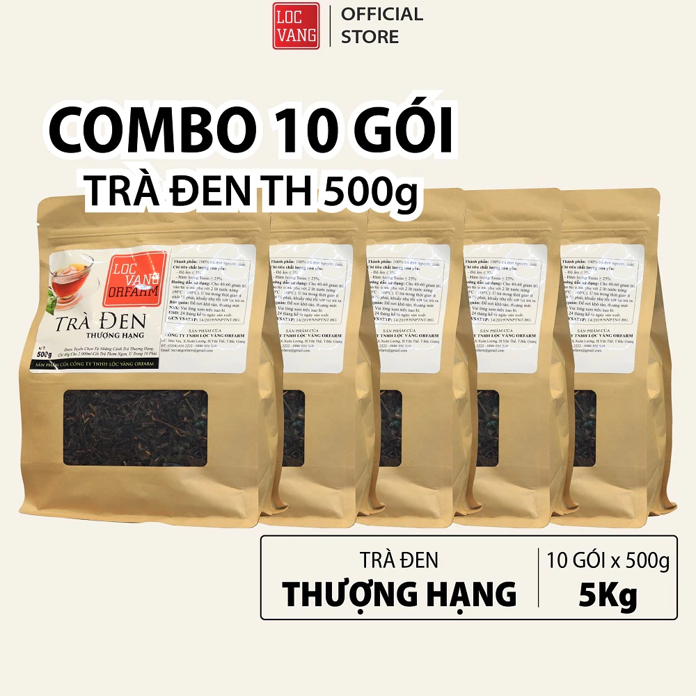 COMBO 10 Trà Đen, Hồng Trà Nguyên Liệu Làm Trà Sữa Trân Châu Đường Đen Tự Pha THƯỢNG HẠNG 500g