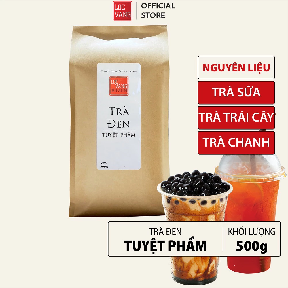 Trà Đen, Hồng Trà Nguyên Liệu Làm Trà Sữa Trân Châu Đường Đen Tự Pha TUYỆT PHẨM 500g