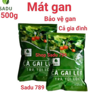 Trà túi lọc trà cà gai leo Sadu 500g (100 túi lọc) mát gan-thải độc gan