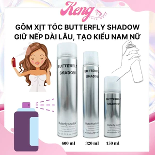 [Loại 1] Gôm xịt tóc tạo kiểu giữ nếp giữ dáng lâu Butterfly Shadow 600ml Chính hãng dành cho nam nữ