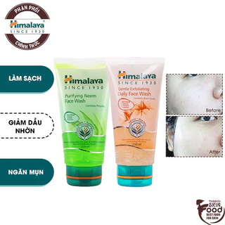 Sữa Rửa Mặt Dạng Gel Ngăn Ngừa Mụn, Tẩy Tế Bào Chết Chiết Xuất lá Neem Himalaya Purifying Neem Face Wash