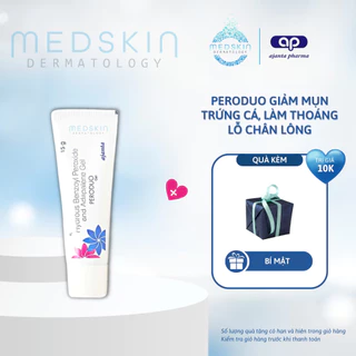 Peroduo Gel 15g Benzoyl Peroxide và Adapalene - Gel Ngăn Ngừa Mụn, Thông Thoáng Lỗ Chân Lông