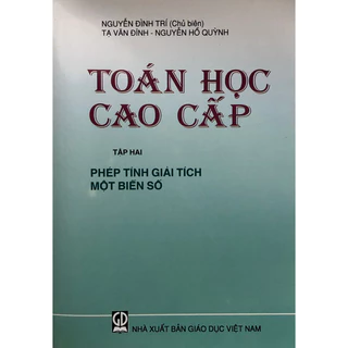 Sách - Toán học cao cấp Tập 2: Phép tính giải tích một biến số