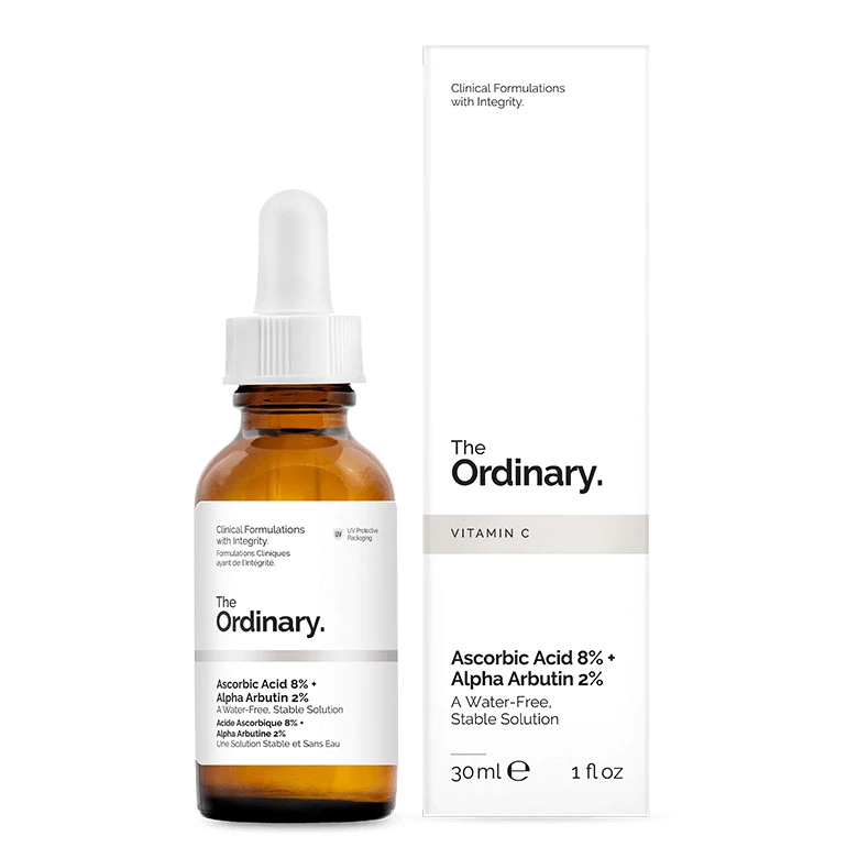 Tinh Chất Trắng Da, Giảm Thâm Mụn Serum THE ORDINARY Ascorbic Acid 8% + Alpha Arbutin 2% 30ml - bản Mỹ