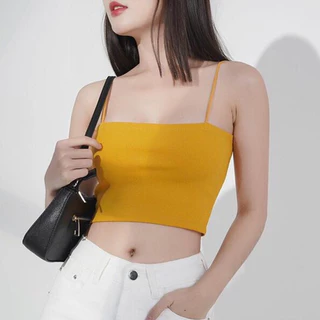 Áo 2 Dây Ống Bún, Áo 2 Dây CropTop Ôm Sợi Bún A0001-babytee