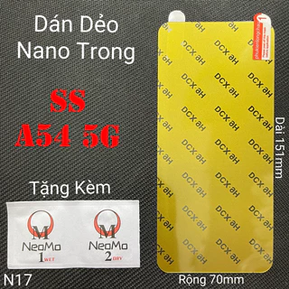 (N17) Miếng Dán Màn Hình Siêu Mỏng Dẻo Nano Cường Lực DCX-9H Samsung A54 5G