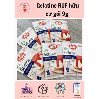 Bột gelatine ruf hữu cơ 9g mẫu mới date 2026