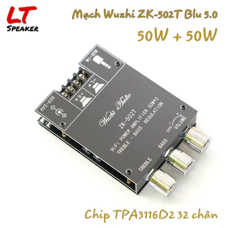 Mạch khuếch đại âm thanh ZK-502T 2x 50W Wuzhi Bluetooth 5.0 TPA3116D2 32 chân - LT Shop