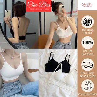 Áo Bra Nữ 2 dây - Áo Ngực Nữ chữ U hở lưng không gọng nâng ngực  Mã 367