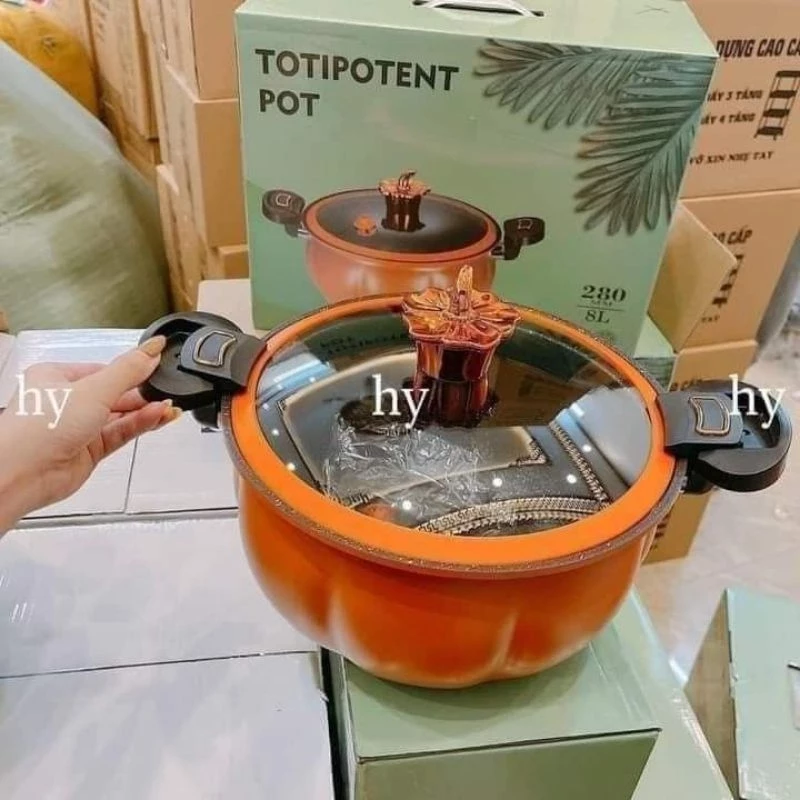 Nồi áp suất bí ngô 8Lít chống dính hầm cả thế giới