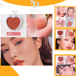 Phấn Má Hồng 1 Ô Lameila Blusher Hình Tim Xinh Xắn - Hàng nội địa Trung