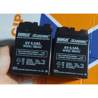 Cục sạc ắc quy suca 6V - 4,5Ah (dùng cho đèn tích điện, quạt tích điện)