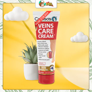 Kem bôi chống giãn tĩnh mạch Veins care Caruso's hàng Úc Tuýp 75g