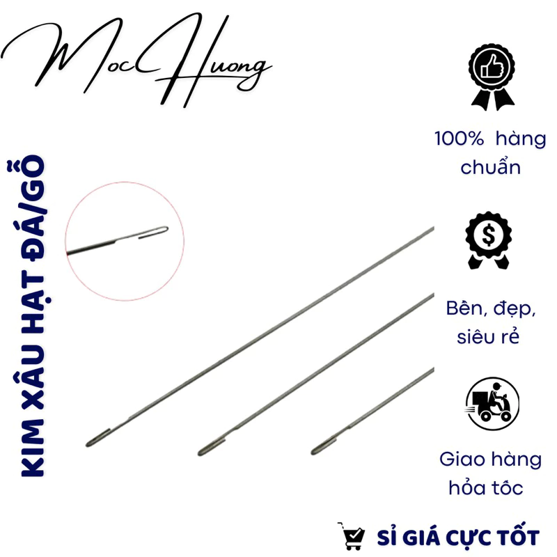 Kim xâu hạt đá/ hạt gỗ (kim xâu vòng) - TH842 MOCHUONG JEWELRY