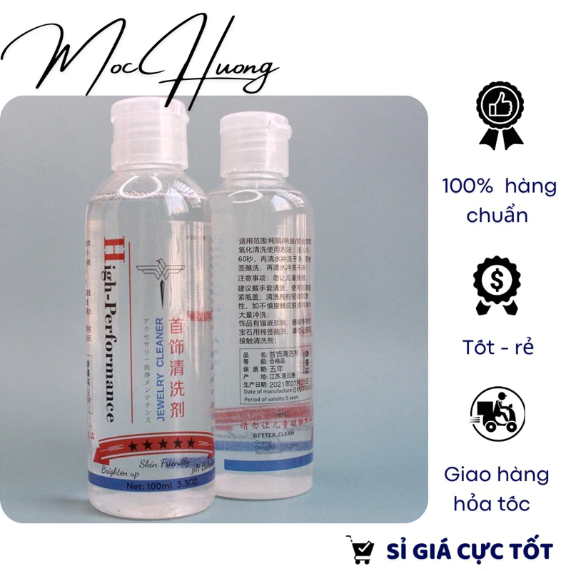 Nước rửa bạc 100ml (dung dịch rửa bạc/làm sáng bạc) - TH804 MOCHUONG JEWELRY