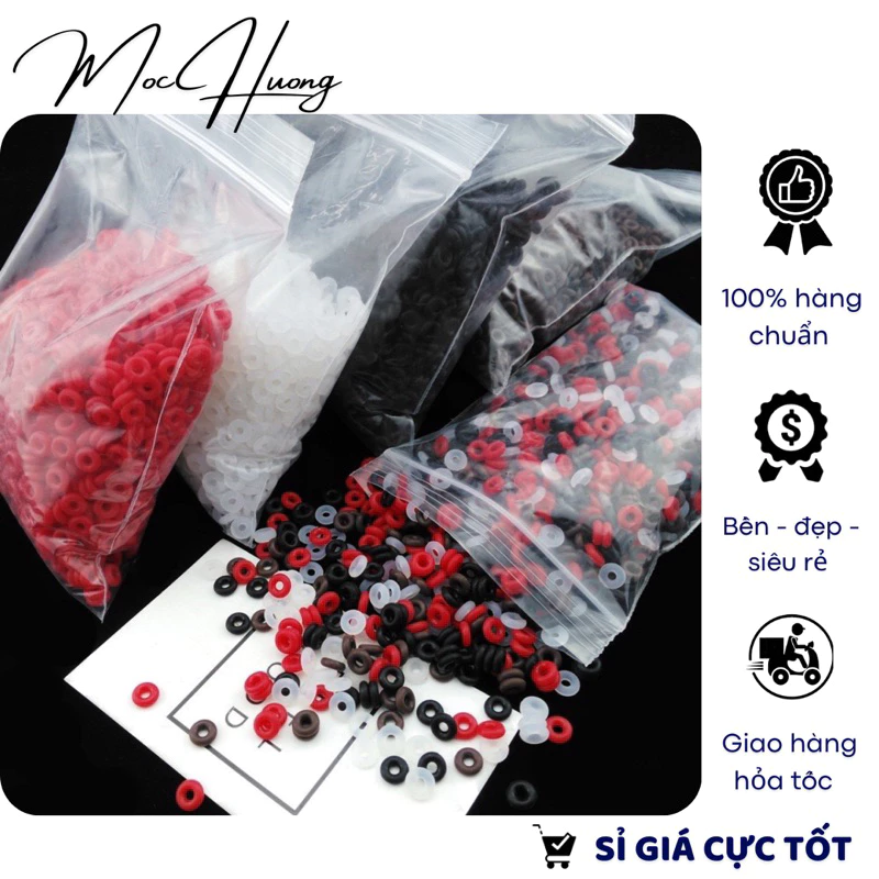 Chặn cao su (10 cặp) cố định charm trên vòng - TH789 MOCHUONG JEWELRY