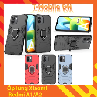 Ốp lưng Xiaomi Redmi A1 A2, Ốp Chống sốc Iron Man có giá đỡ nhẫn iring hít Ôtô Bảo vệ viền và Camera cho Redmi A2 A1