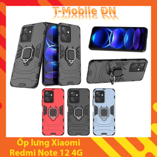 Ốp lưng Xiaomi Redmi Note 12, Ốp Chống sốc Iron Man có giá đỡ nhẫn iring hít Ôtô Bảo vệ viền và Camera cho Redmi Note 12