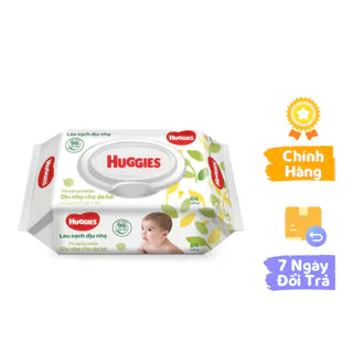 Khăn Ướt Huggies (64 tờ) không mùi, an toàn cho bé