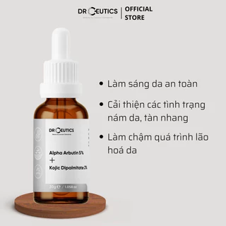 Tinh Chất Alpha Arbutin Làm Sáng Da Mờ Nám Alpha Arbutin 5% Và Kojic Dipalmitate 2% (30gram)-DrCeutics