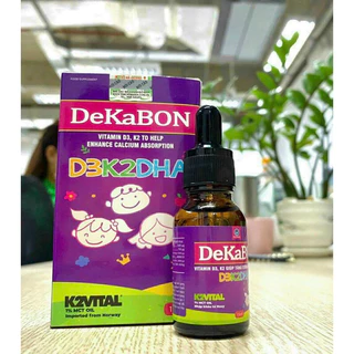 Giảm 50% Vitamin D3K2  Dekabon 15ml  hỗ trợ phát triển chiều cao tăng cường đề kháng. HSD: 10/01/2026