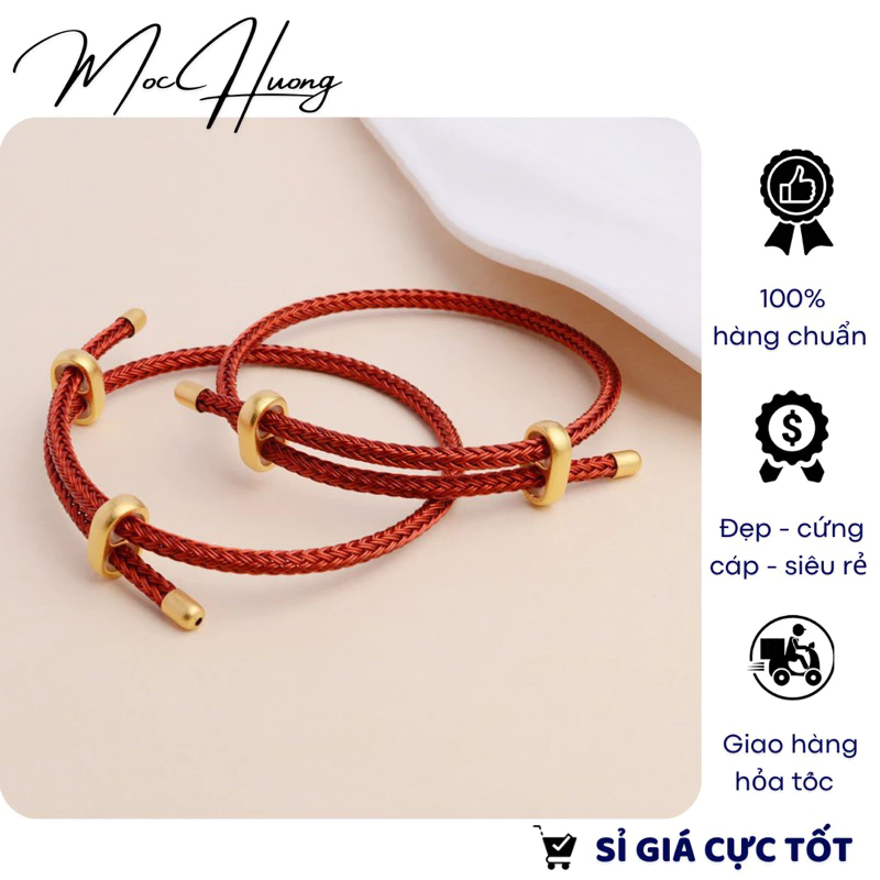 Vòng tay dây thép [Tặng kèm 2 chặn cao su] - TH711 MOCHUONG JEWELRY