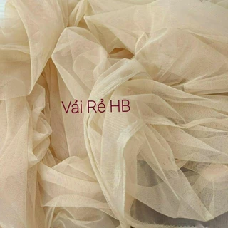 Vải voan lưới tutu màu da nude khổ 1,5m