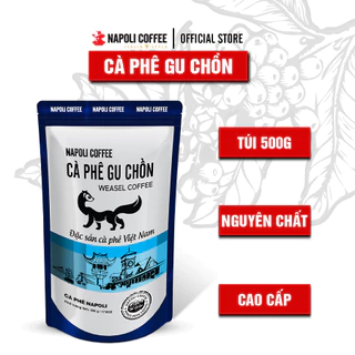 Cà Phê Gu Ch.ôn sạch nguyên chất hảo hạng Napoli Coffee 500g/túi