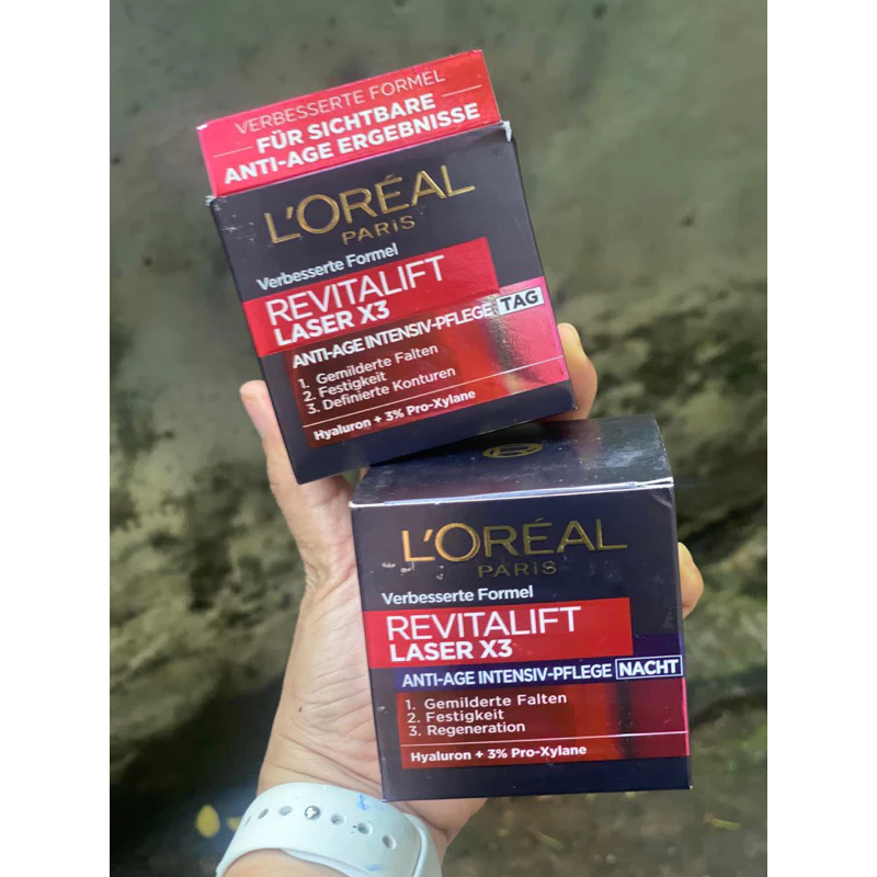 KEM DƯỠNG DA NGÀY/ĐÊM L’ORÉAL REVITALIFT LASER X3. ( + 35T )