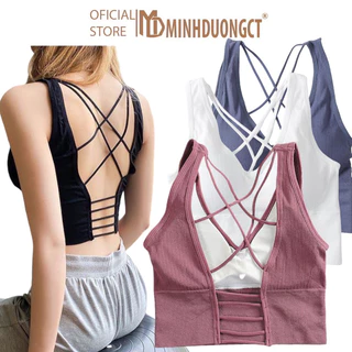 Áo Bra Len Tăm Đan Dây Sexy - Áo Bra Tập Gym, Thể Thao Mã 8088 [Minhduongct]