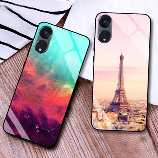 Ốp Lưng OPPO RENO 8T 4G, RENO 8T 5G Lưng Kính Cường Lực Cao Cấp