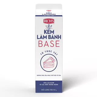 (CHỈ GIAO MIỀN BẮC) (BASE 907)) Kem làm bánh Whip topping base rich’s cao 907g(HOẢ TỐC)(KHÔNG NHẬN MIỀN NAM + TRUNG)