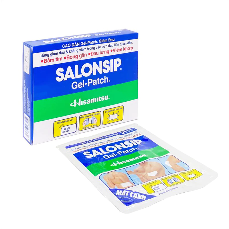 Salonsip Gel-Patch - Cao dán giảm đau Salonsip (2 miếng x 10 bao)