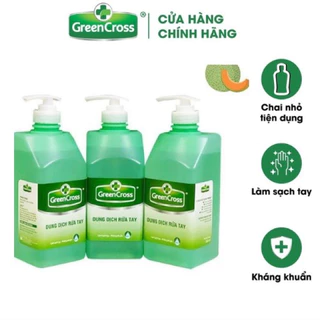 Dung dịch rửa tay khô Green Cross 500ml hương trà xanh