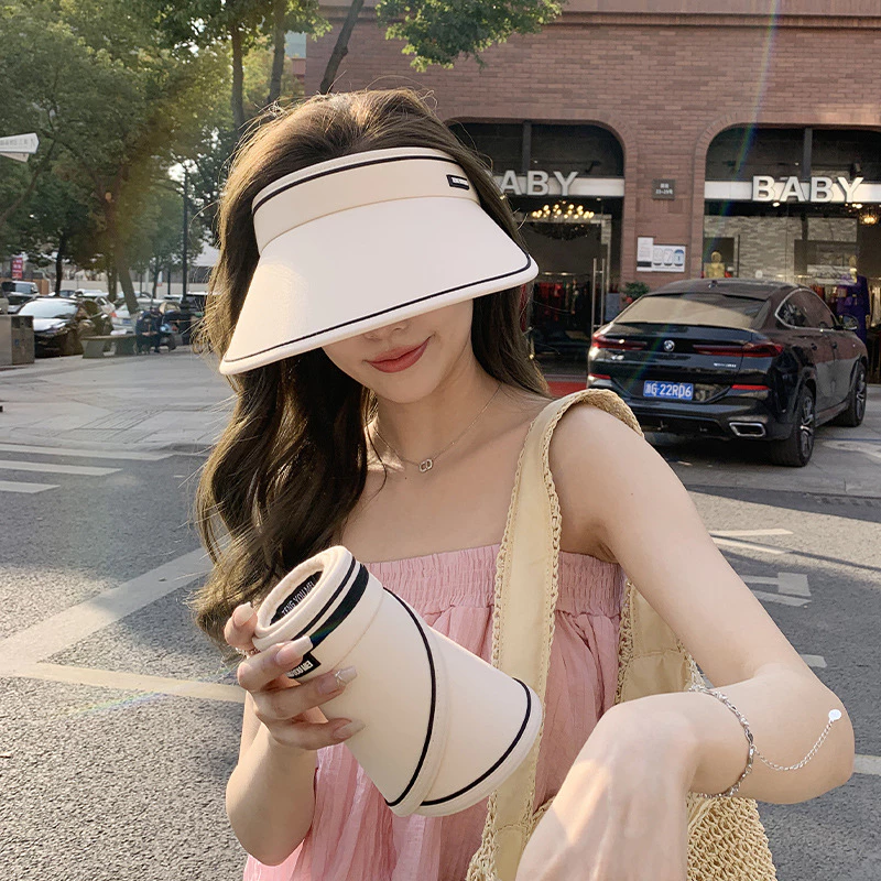 Mũ chóp nhựa nửa đầu nón chóp chống nắng chống tia UV