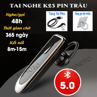 Tai nghe K23 bluetooth V5.0 pin trâu nghe nhạc đàm thoại lên đến 48h, công nghệ giảm tiếng ồn CVC 6.0+DPS, sang trọng