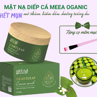 Mặt nạ diếp cá tái sinh Meea Organic chính hãng, ngừa mụn, dưỡng trắng da, mờ thâm nám, chống lão hoá da 120g