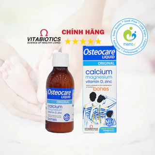 Canxi dạng nước (200ml) giúp phát triển xương và răng cho trẻ từ 3 tuổi và bà bầu Osteocare Liquid Original, UK