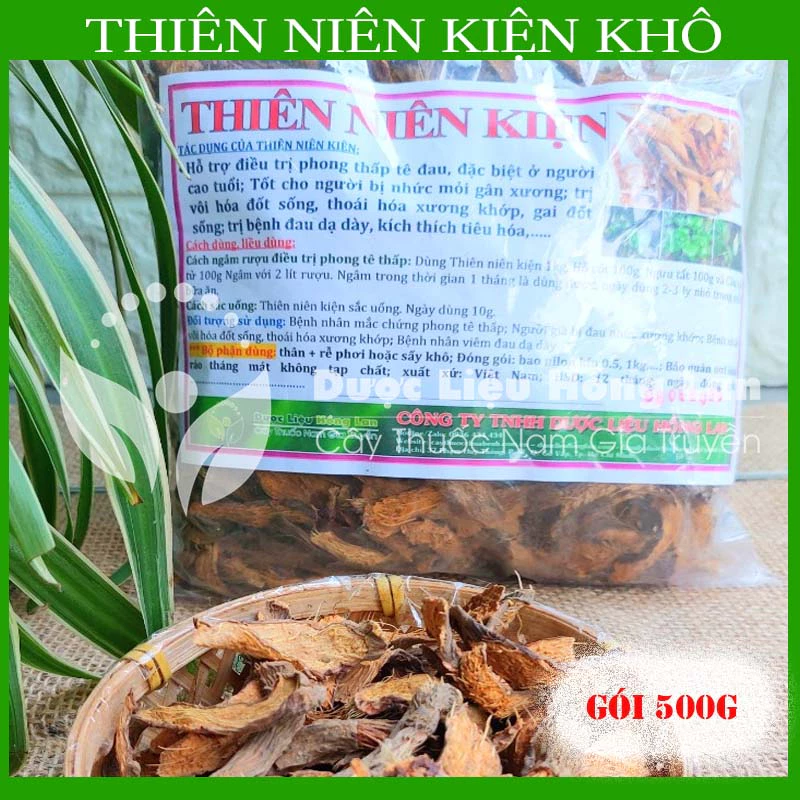 Thảo dược THIÊN NIÊN KIỆN khô sạch đóng gói 500gram - congtyduoclieuhonglan