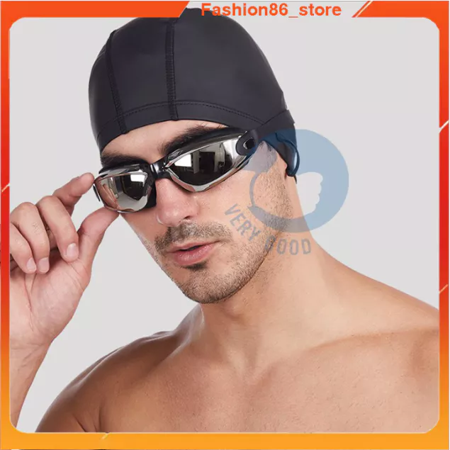 Kính bơi tráng gương người lớn, trẻ em chống nước, chống mờ bảo vệ mắt, có bịt tai kèm hộp đựng thời trang cao cấp