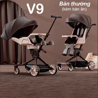 Xe đẩy V9 (bản thường) cho bé ngả lưng 3 chế độ - đảo chiều