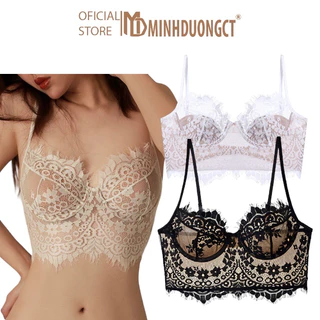 Áo lót Bra corset - Áo Ngực Ren Định Hình Bản To Chống Hằn,Giảm Mỡ Lưng, Gọng Nâng Ngực Chống Chảy Xệ Hàng Cao Cấp