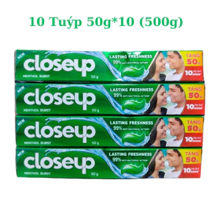 10 Tuýp Kem đánh răng Closeup bạc hà 50g date mới - Hàng khuyến mại