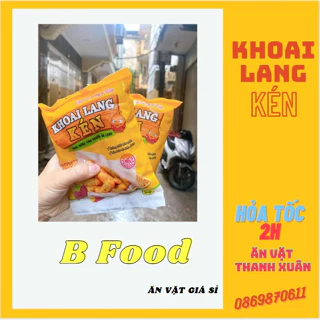 Khoai lang kén vừng đen chiên vàng vỏ giòn thơm, nhân khoai lang chín bở loại ngon đặc biệt ( túi 250gr )