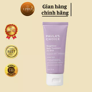 Kem dưỡng thể 2% BHA Paula's Choice Weightless Body Treatment Giúp ngừa viêm lỗ chân lông 210ml