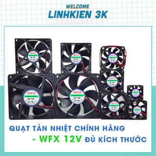 Quạt Tản Nhiệt 12V 4x4, 6x6, 8x8, 12x12CM, Quạt làm mát 12V đủ loại hàng chính hãng