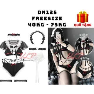 [BIGSIZE_75KG]_DN125_Set cosplay người hầu / nàng hầu gái 2 mảnh sexy có choàng