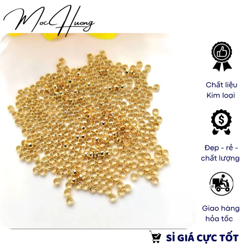 Set 400 hạt định vị/Hạt cố định đầu dây 2mm - TL191 MOCHUONG JEWELRY