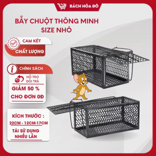 Bẫy Chuột Thông Minh Lồng Sắt Dài 22 Cao 12 Rộng 17 Lồng Bắt Chuột NHỏ