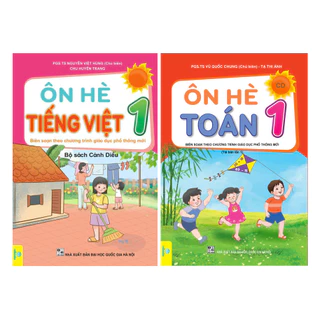 Sách - Bộ 2 cuốn Ôn Hè Toán + Tiếng Việt Lớp 1 Cánh Diều - ndbooks